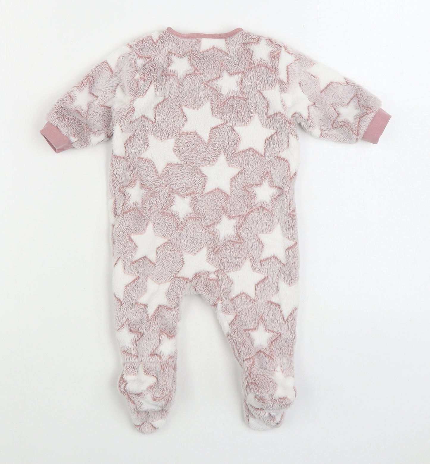 NEXT Girls Pink Geometric Polyester One Piece Size 0-3 Months Zip