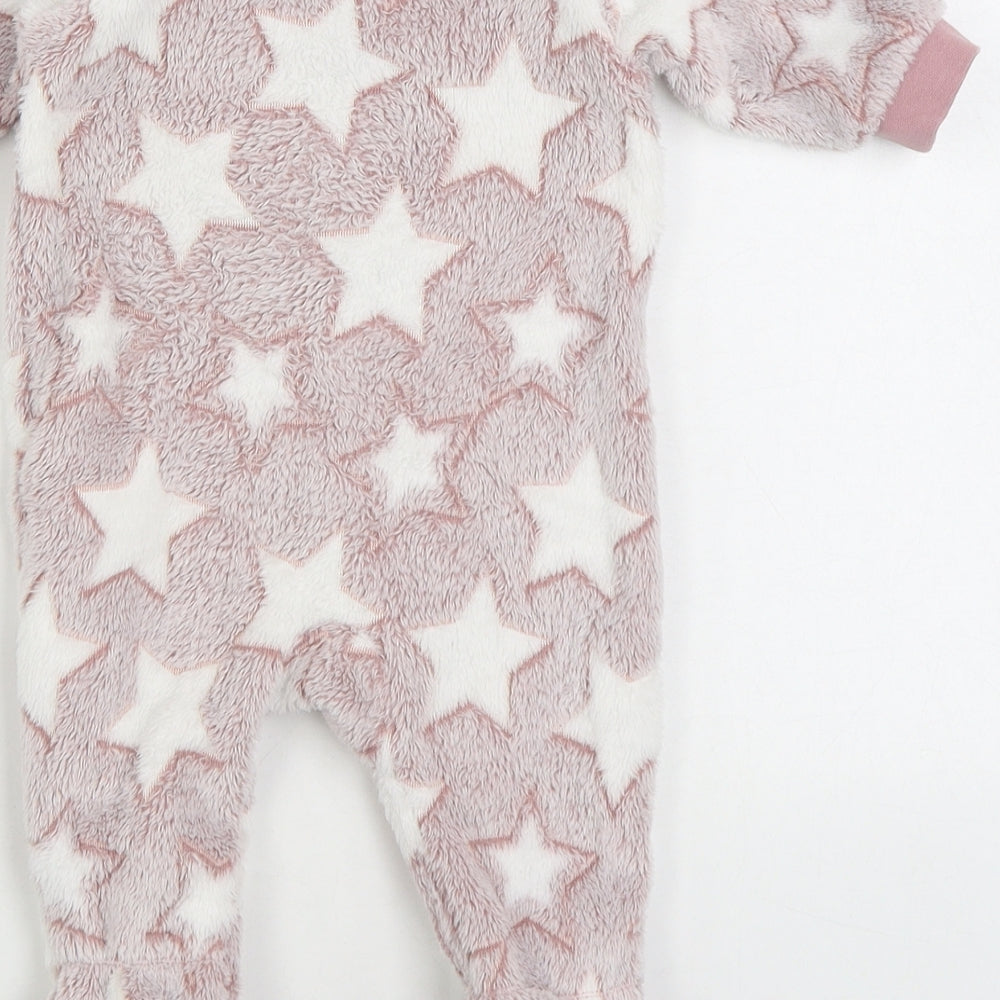 NEXT Girls Pink Geometric Polyester One Piece Size 0-3 Months Zip