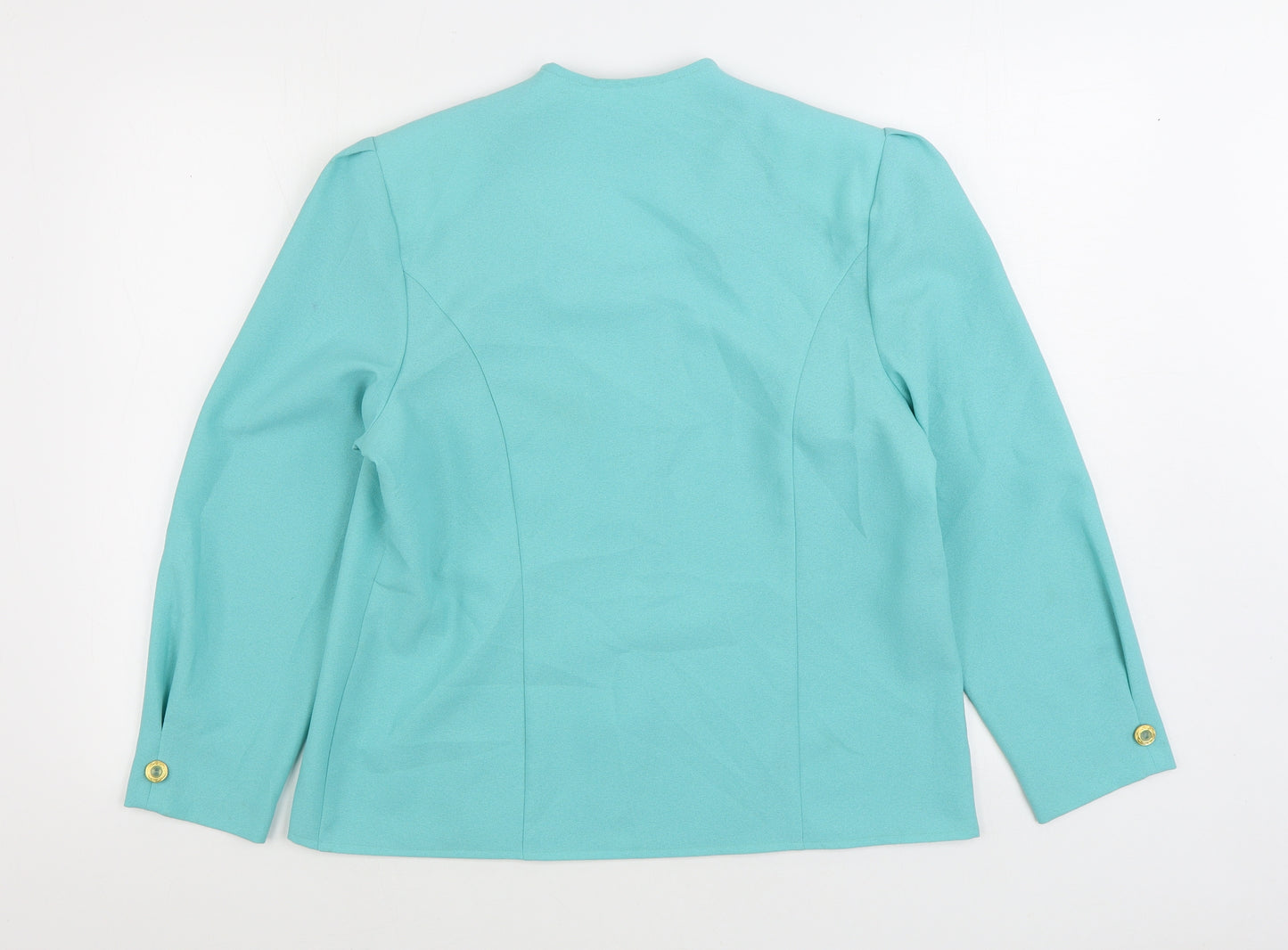 Godske Womens Blue Jacket Blazer Size 14 Button