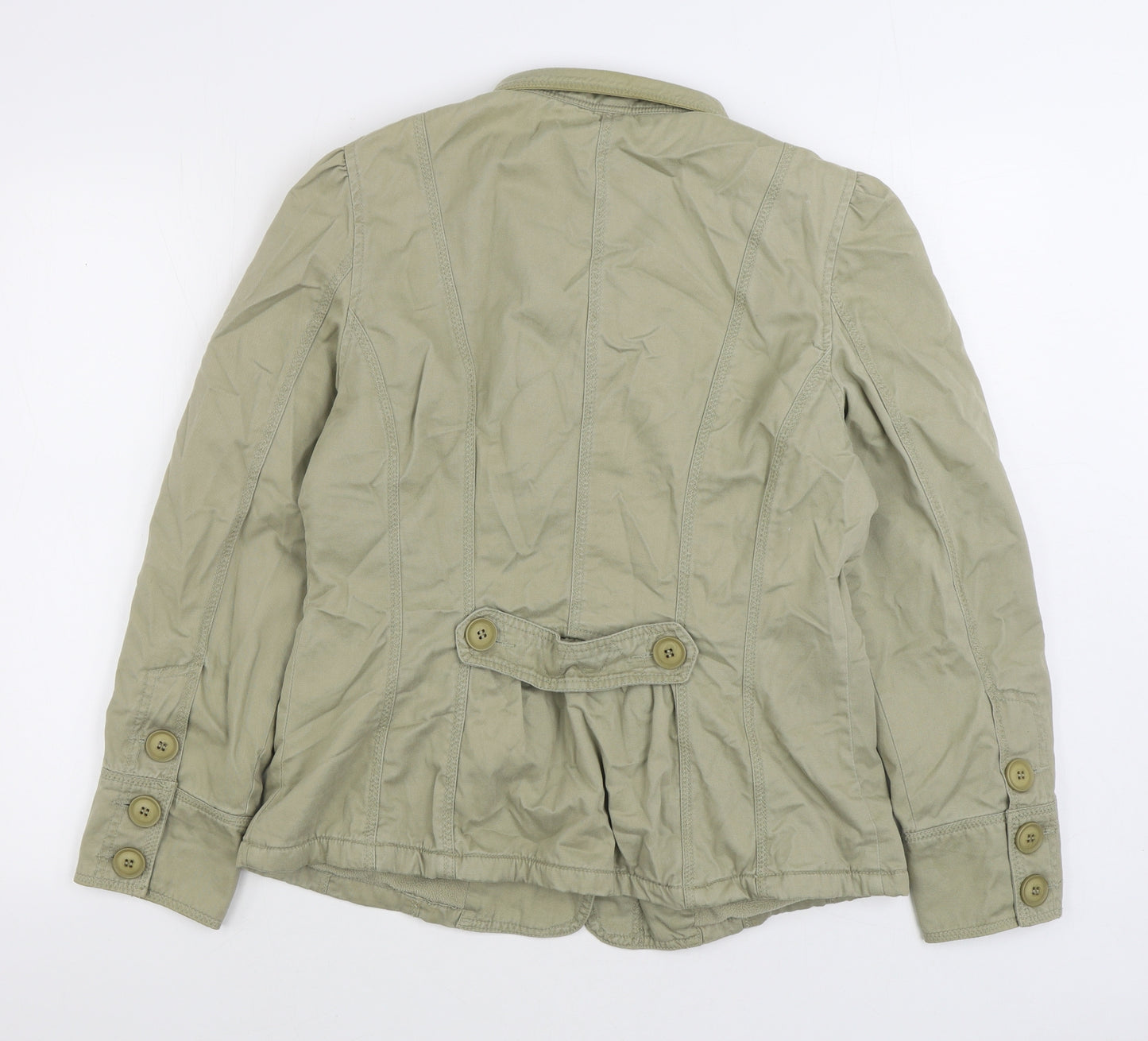 South Boutique Womens Green Jacket Size 14 Button