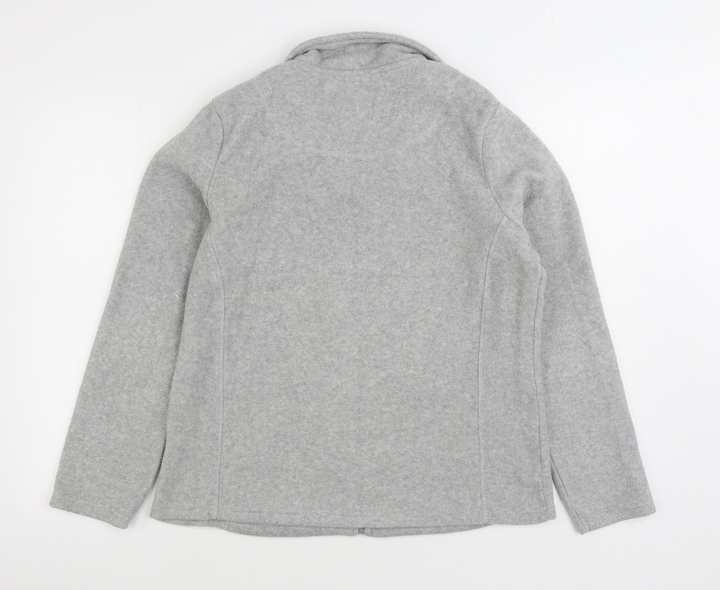 M&Co Womens Grey Jacket Size 12 Zip