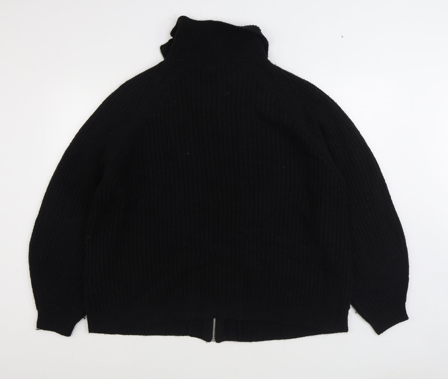 F&F Womens Black Jacket Coatigan Size 16 Zip