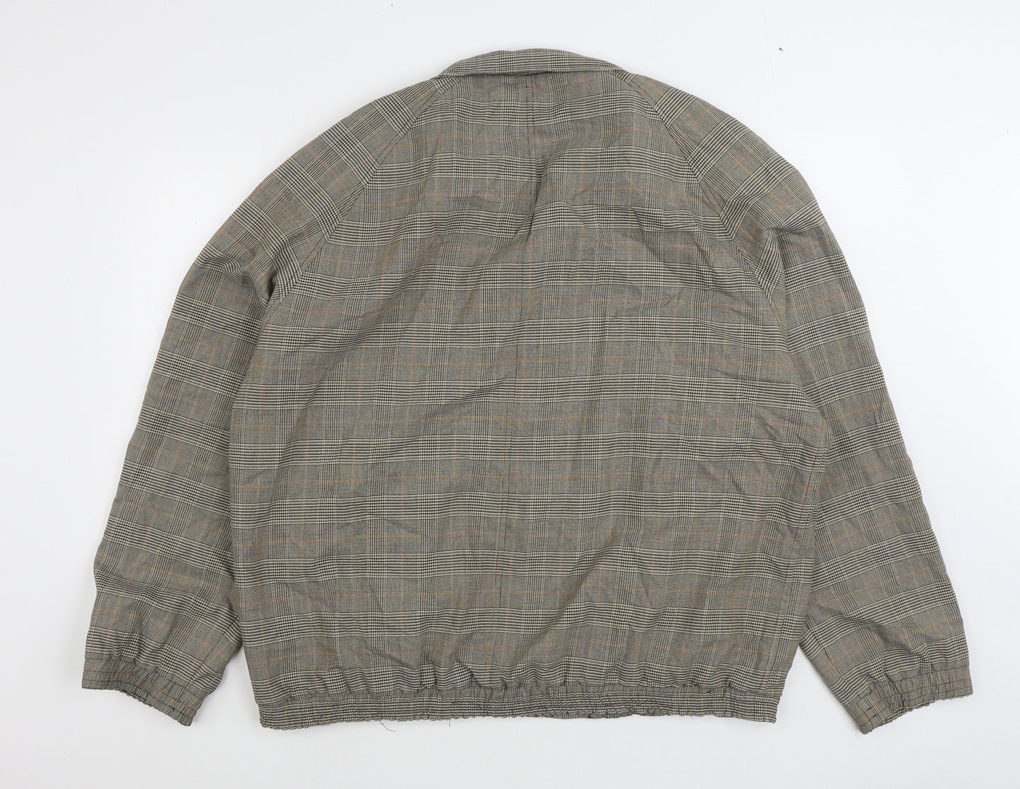 Debenhams Mens Brown Plaid Bomber Jacket Jacket Size 2XL Zip