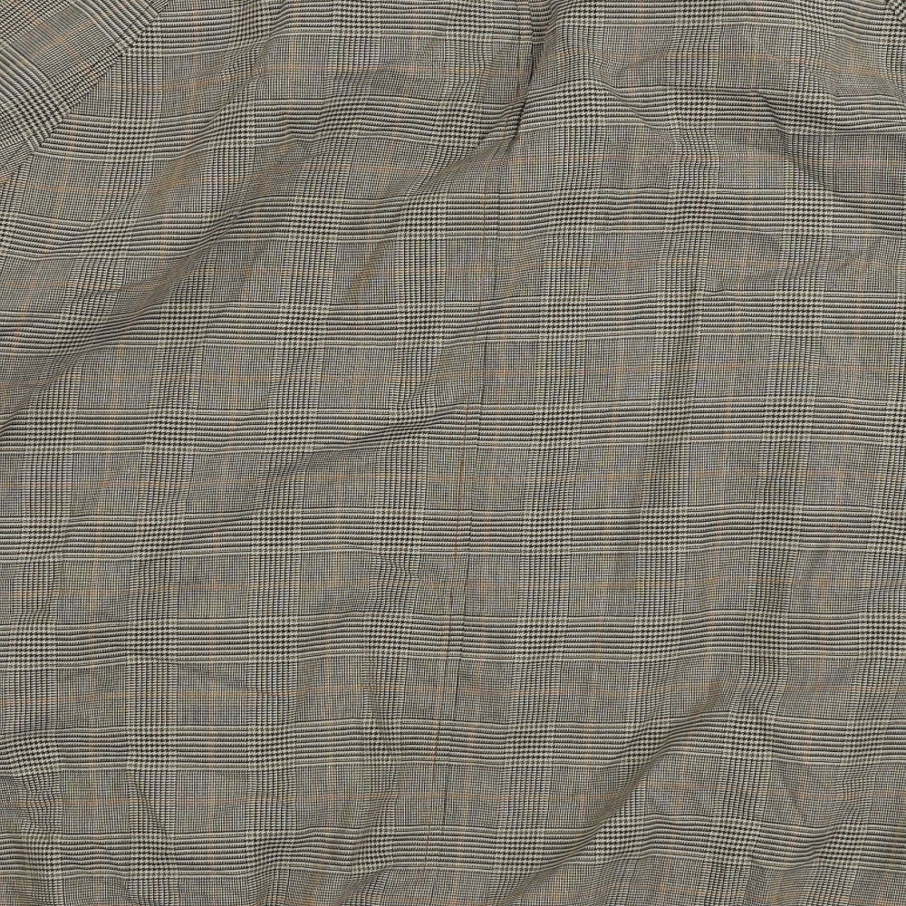 Debenhams Mens Brown Plaid Bomber Jacket Jacket Size 2XL Zip