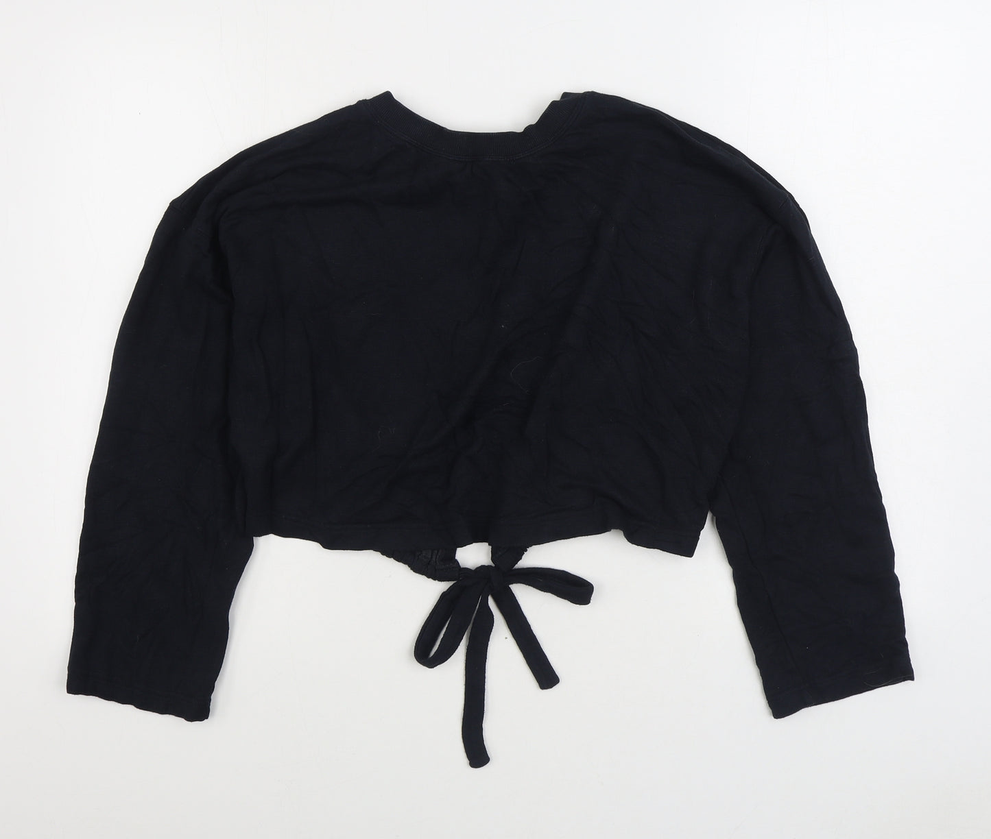 Fabletics Womens Black Cotton Pullover Sweatshirt Size M Pullover