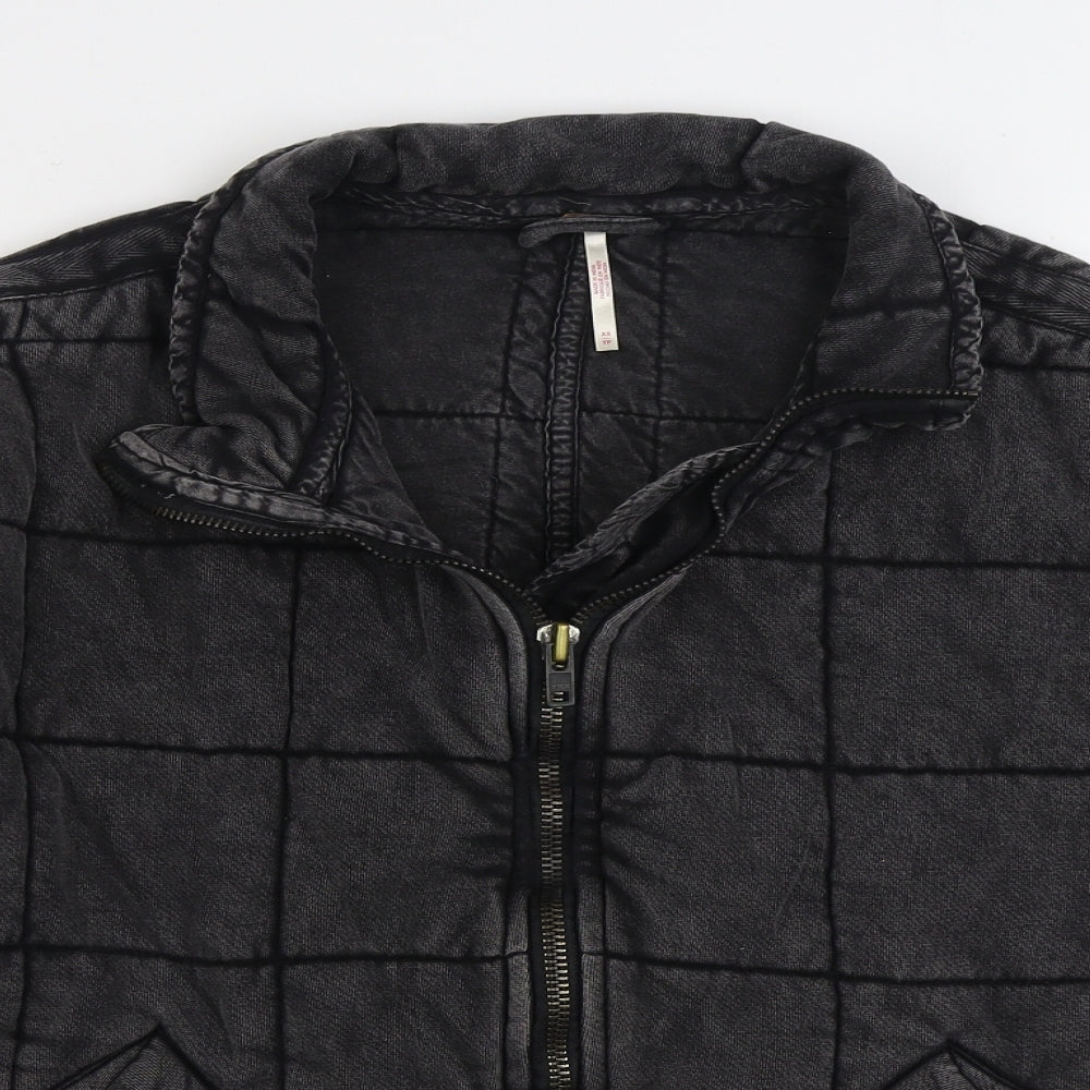 Free People Mens Black Jacket Size XS Zip