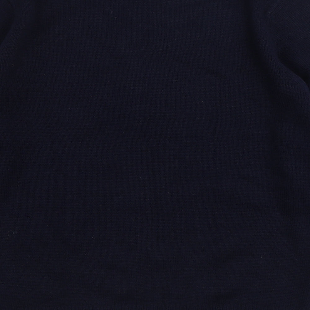Primark Mens Blue Round Neck Acrylic Pullover Jumper Size L