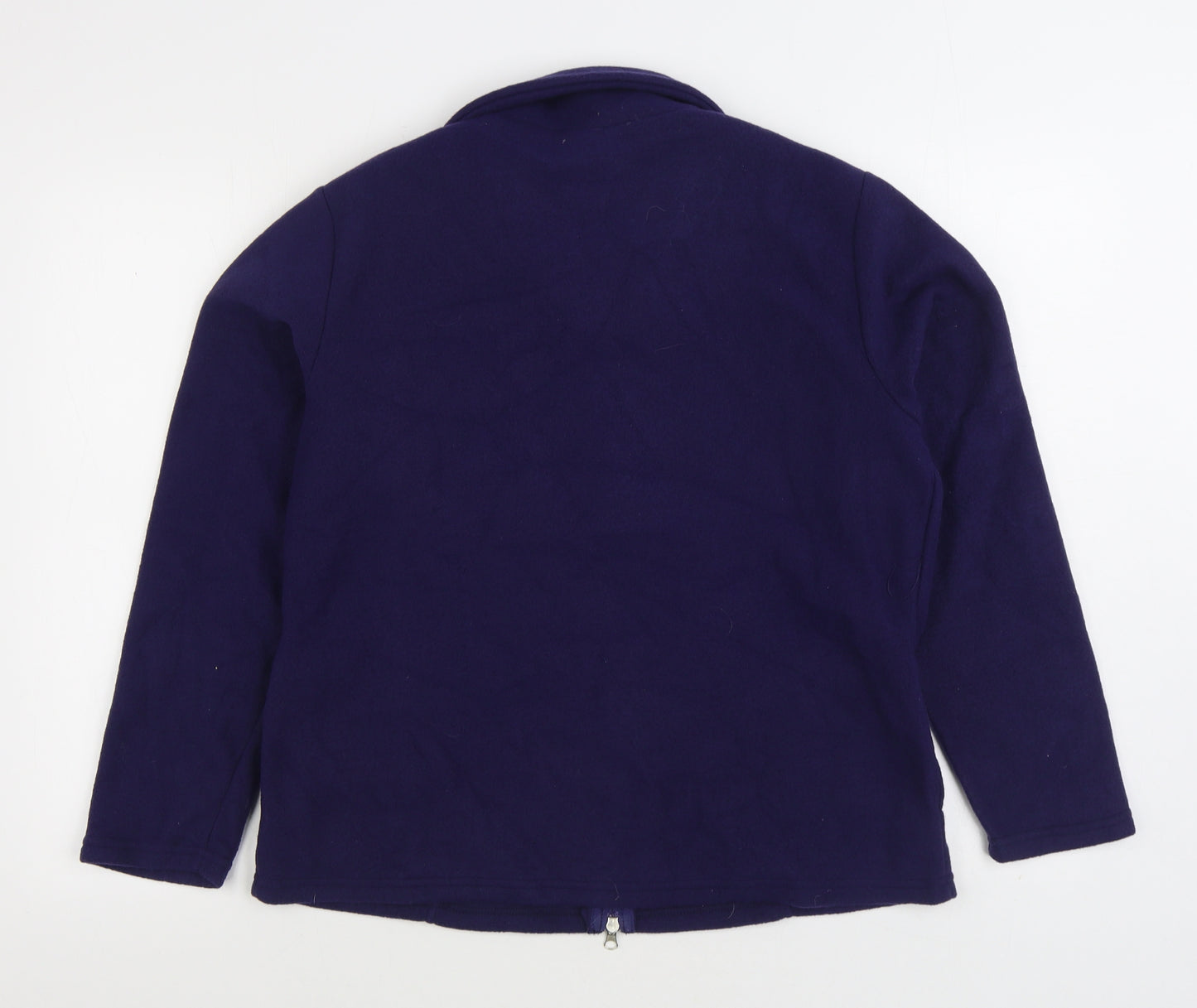 Anne De Lancay Womens Purple Jacket Size S Zip
