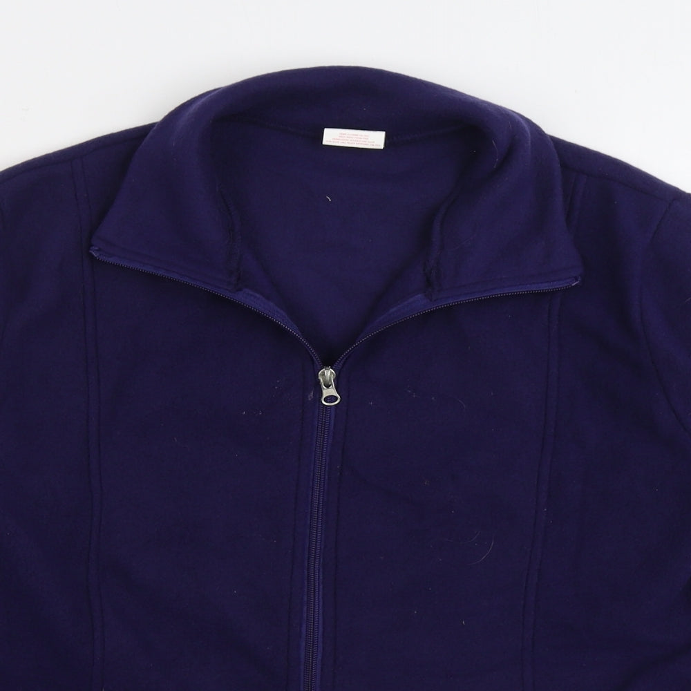 Anne De Lancay Womens Purple Jacket Size S Zip