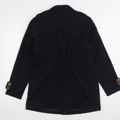 Glamorosa Womens Black Jacket Size 12 Button