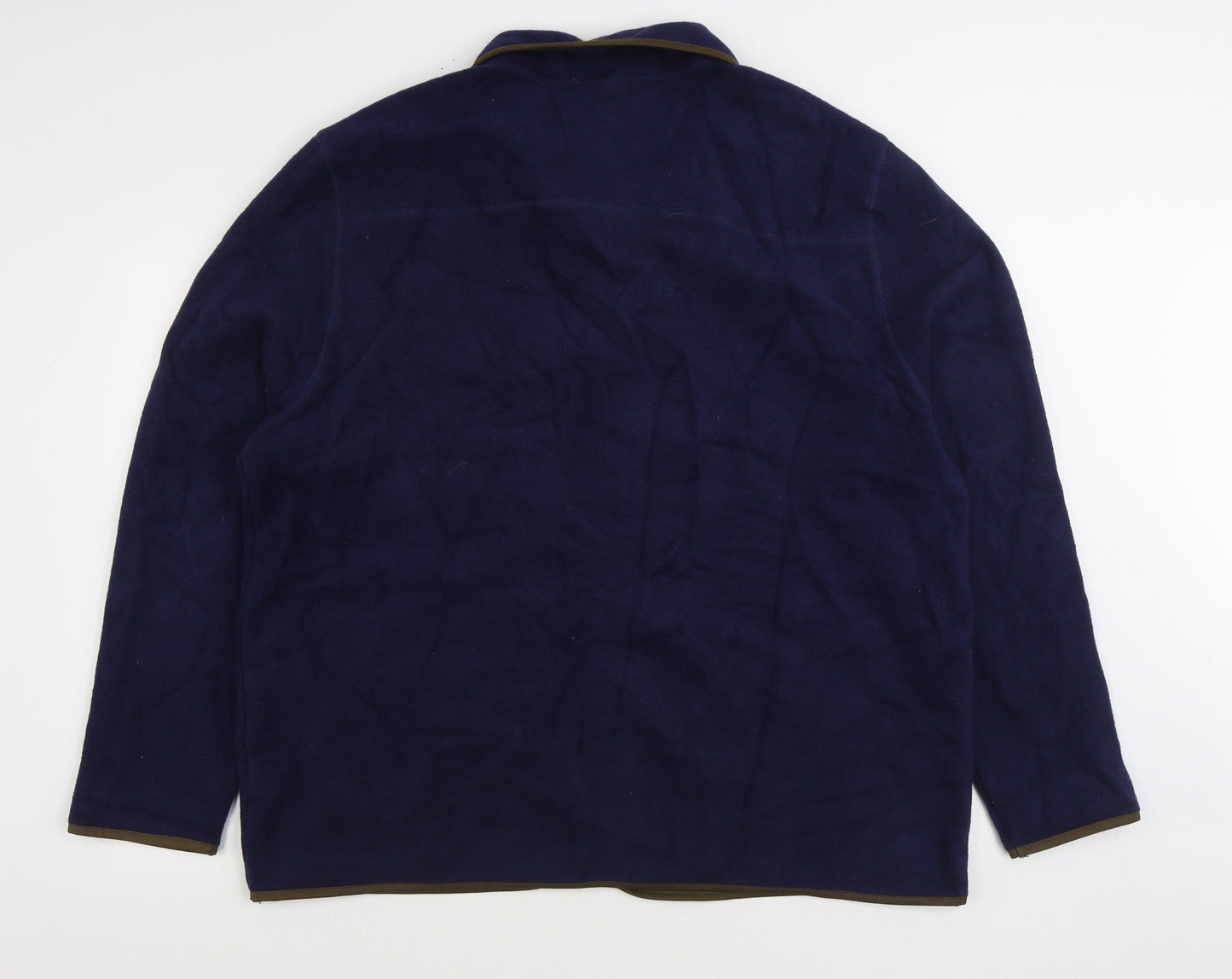 Woolovers Mens Blue Jacket Size 2XL Zip