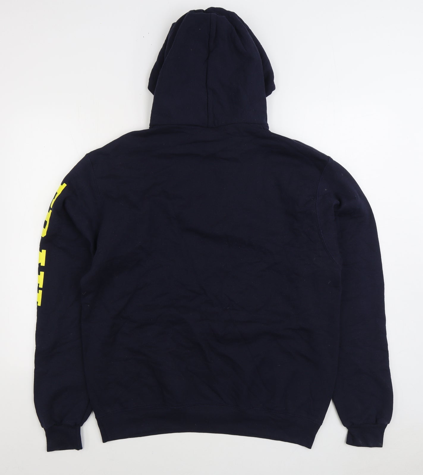 Champion Mens Blue Cotton Pullover Hoodie Size L