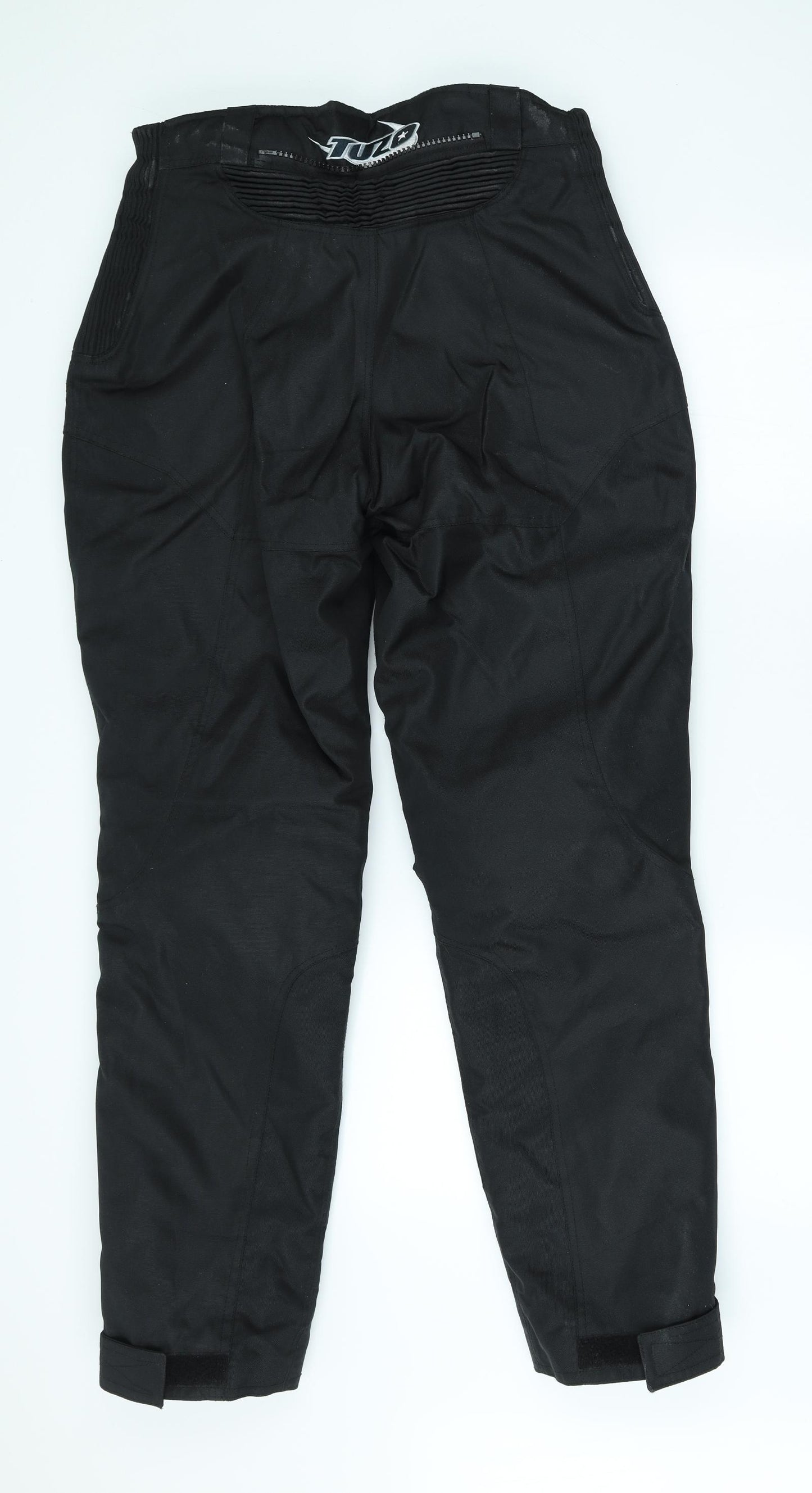 Tuzo Mens Black Polyester Trousers Size 34 in L30 in Regular - Biker trousers
