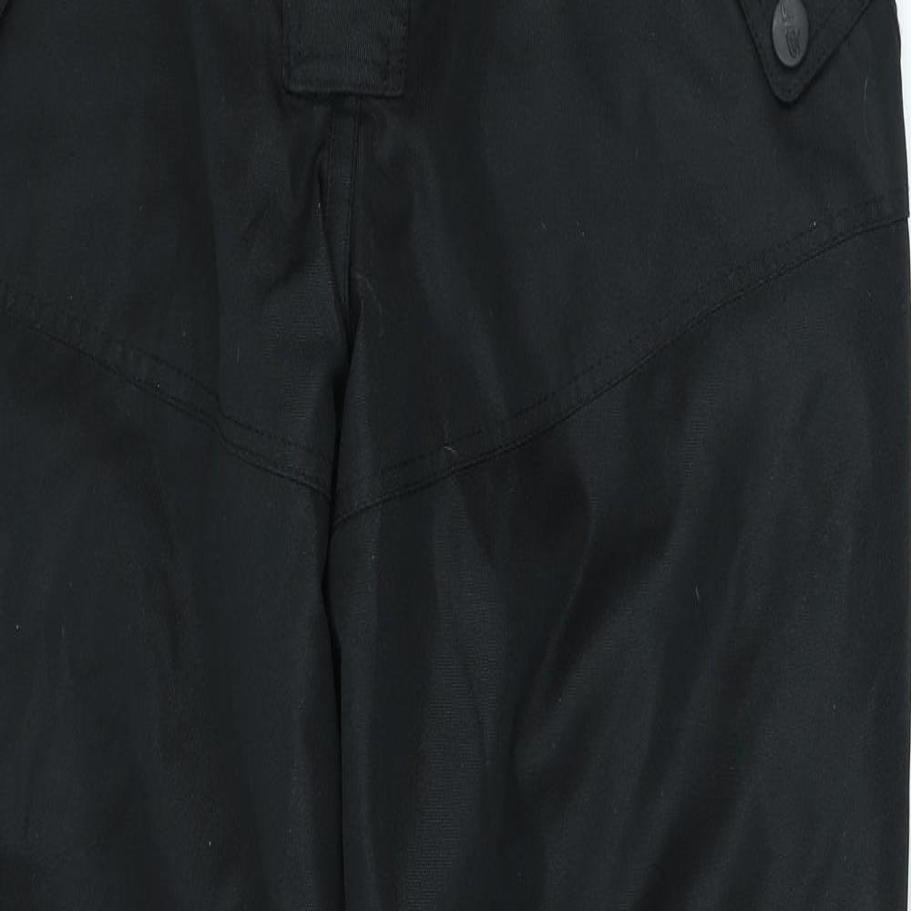 Tuzo Mens Black Polyester Trousers Size 34 in L30 in Regular - Biker trousers