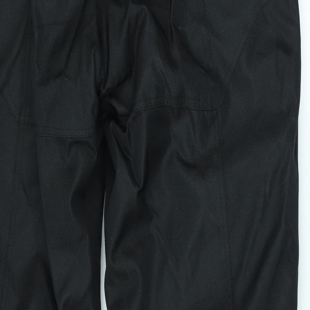 Tuzo Mens Black Polyester Trousers Size 34 in L30 in Regular - Biker trousers