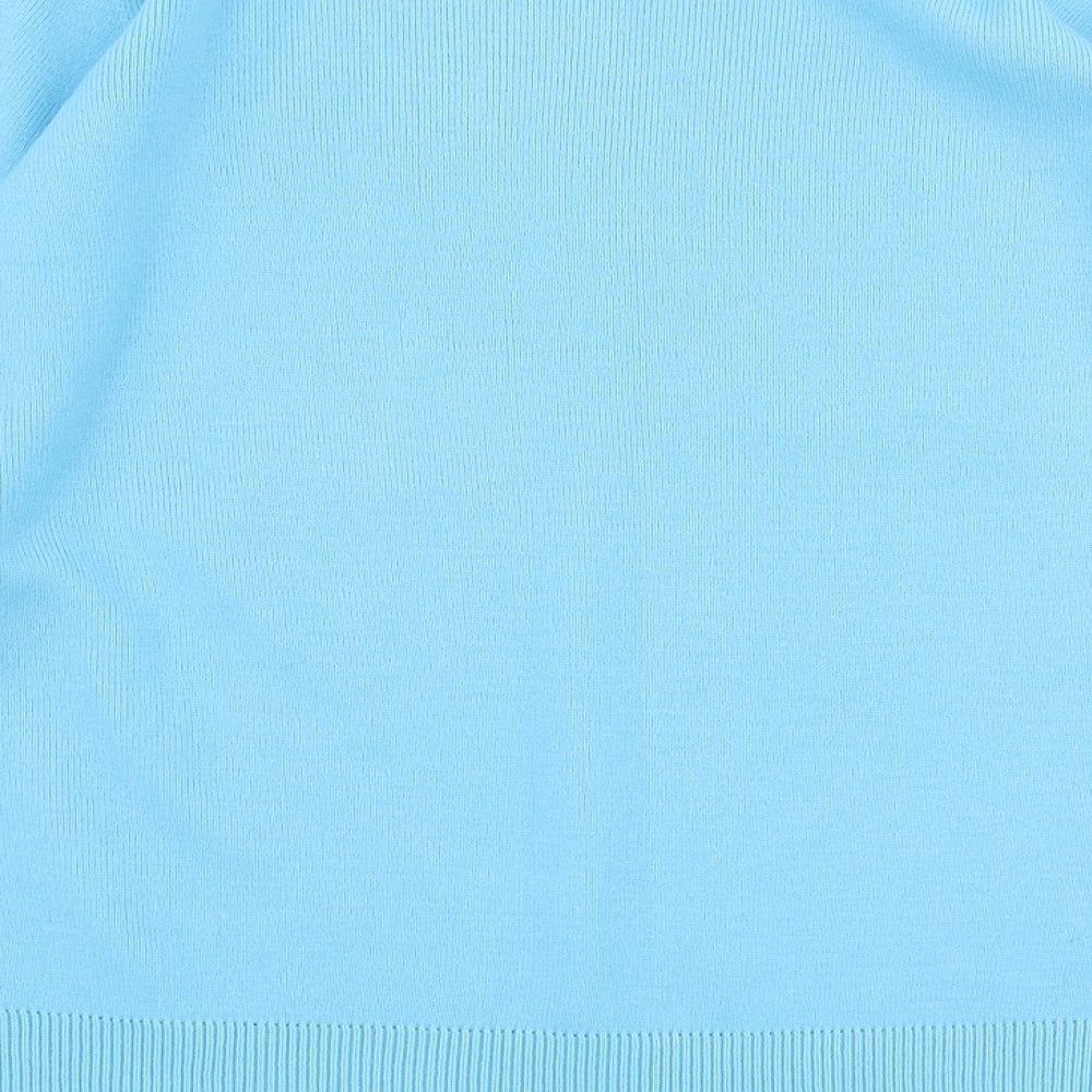 Berkertex Womens Blue Round Neck Acrylic Pullover Jumper Size 14 - Size 14-16