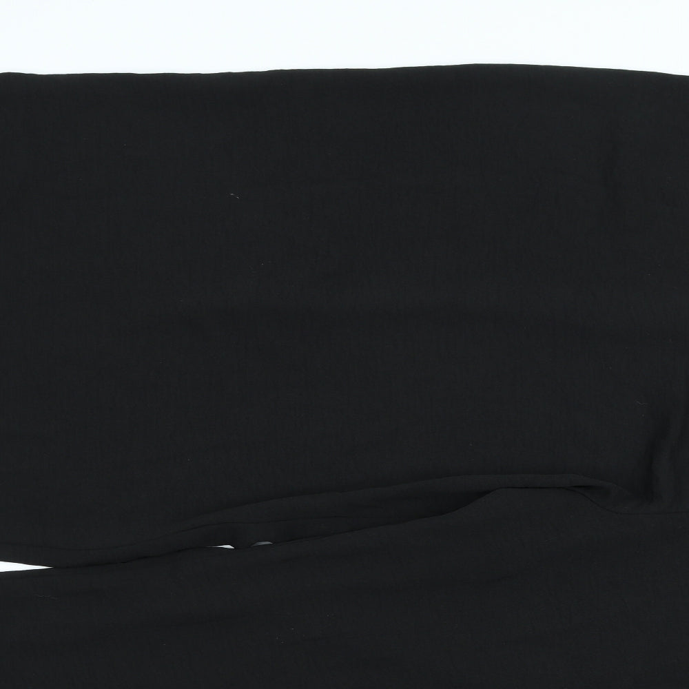 New Look Curves Womens Black Polyester Trousers Size 28 L28 in Regular