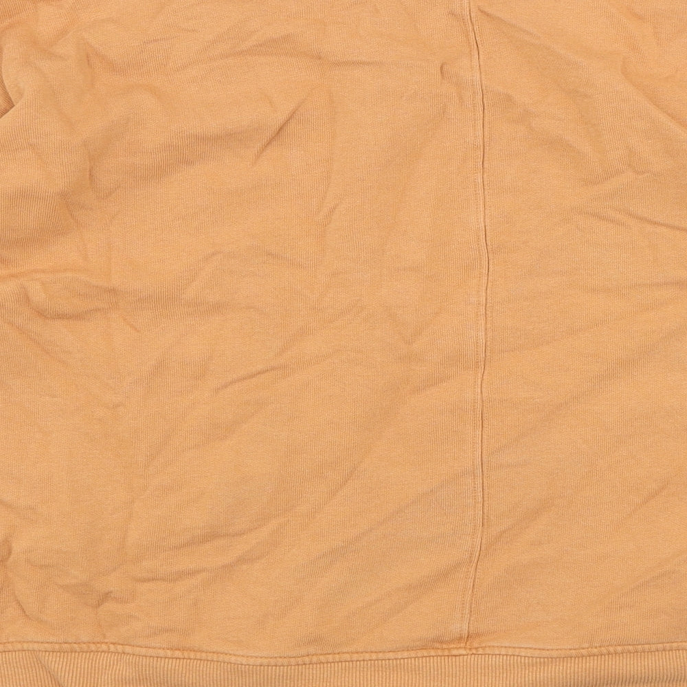 George Womens Orange Cotton Pullover Sweatshirt Size M