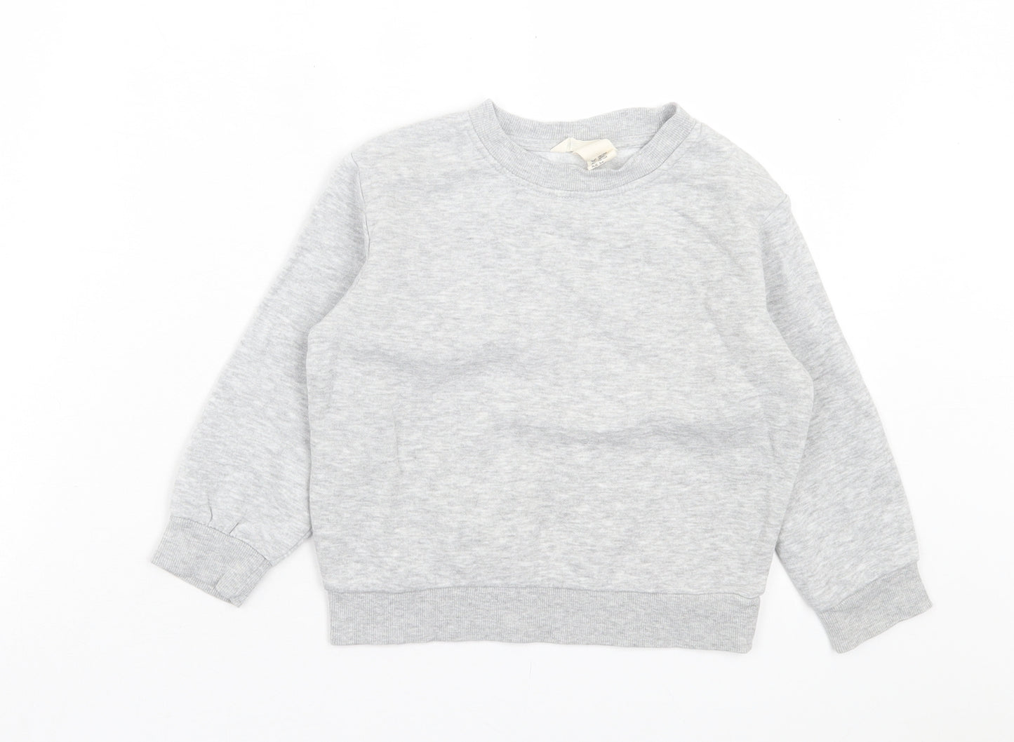 h7m Boys Grey Cotton Pullover Sweatshirt Size 2-3 Years Pullover
