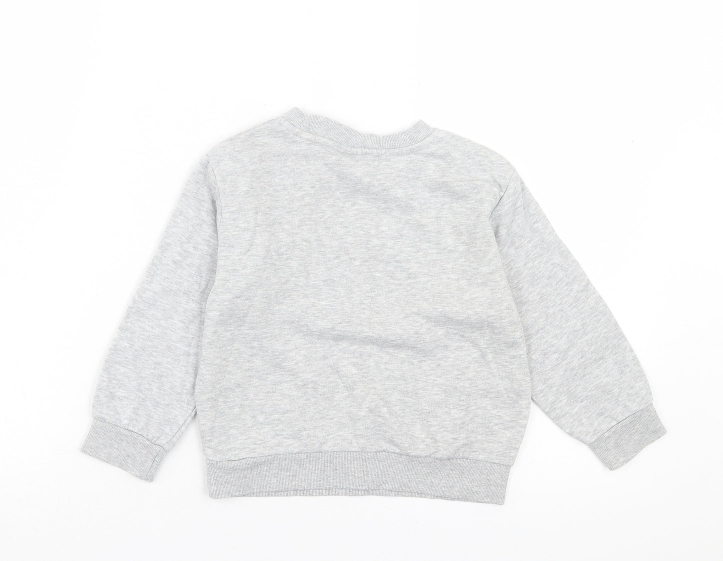 h7m Boys Grey Cotton Pullover Sweatshirt Size 2-3 Years Pullover