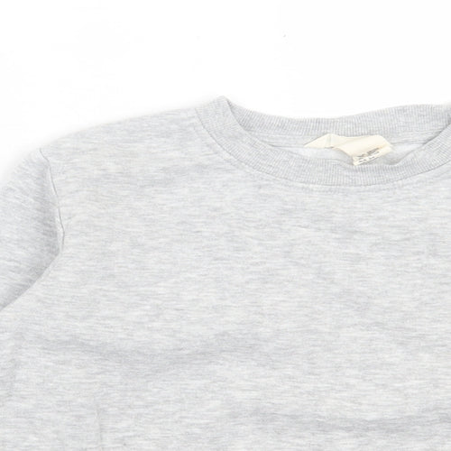h7m Boys Grey Cotton Pullover Sweatshirt Size 2-3 Years Pullover