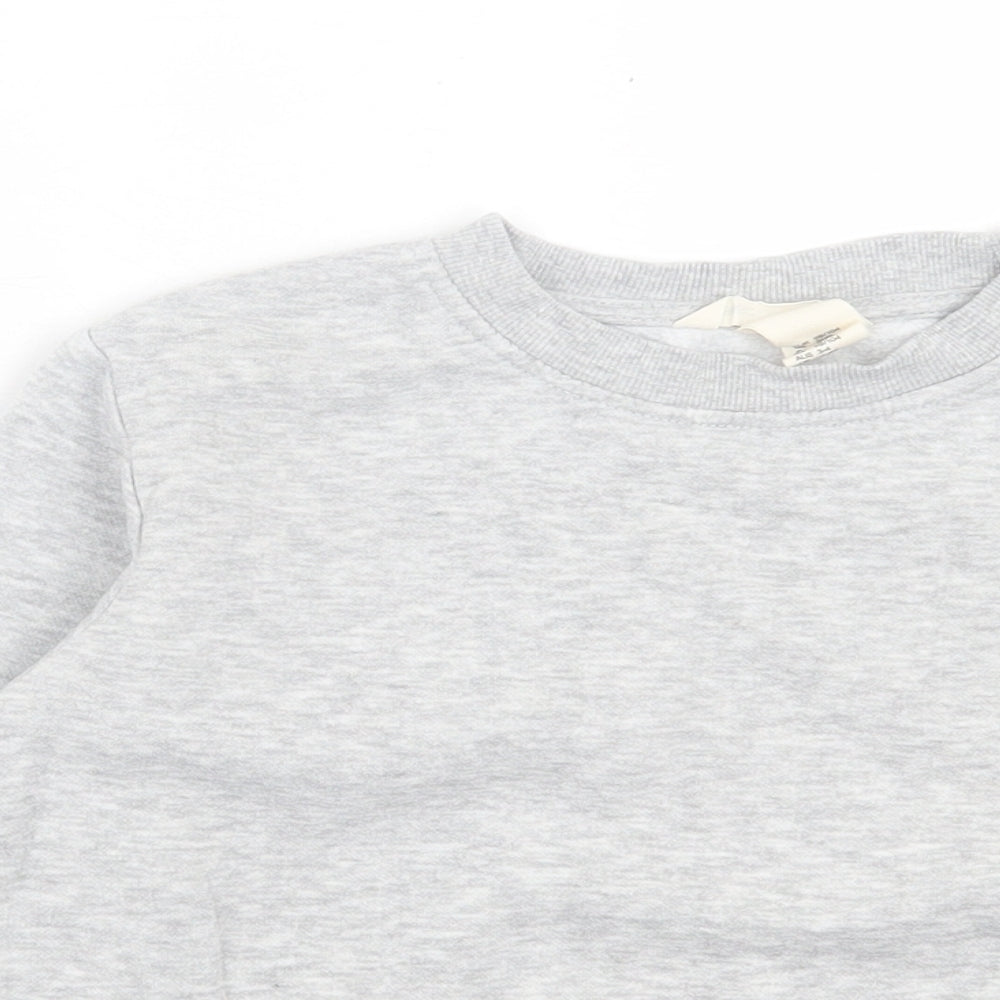 h7m Boys Grey Cotton Pullover Sweatshirt Size 2-3 Years Pullover