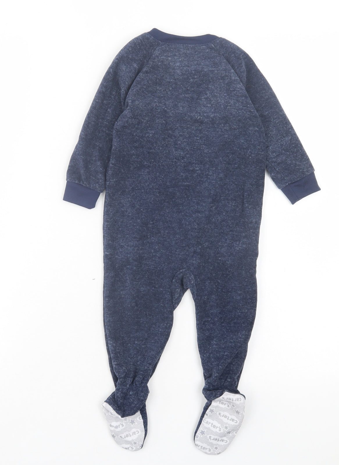 Carters Boys Blue Polyester Capri One Piece Size 9-12 Months Zip