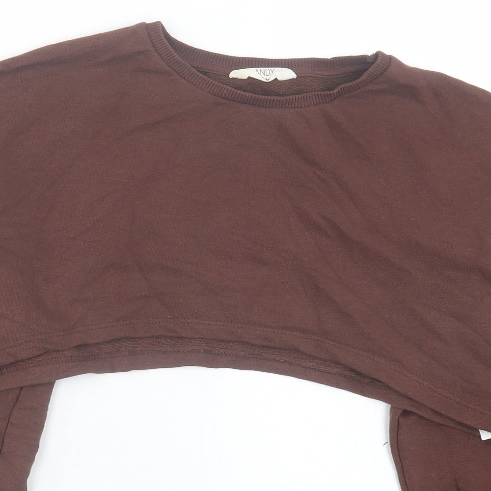 Matalan Girls Brown Cotton Pullover Sweatshirt Size 16 Years Pullover