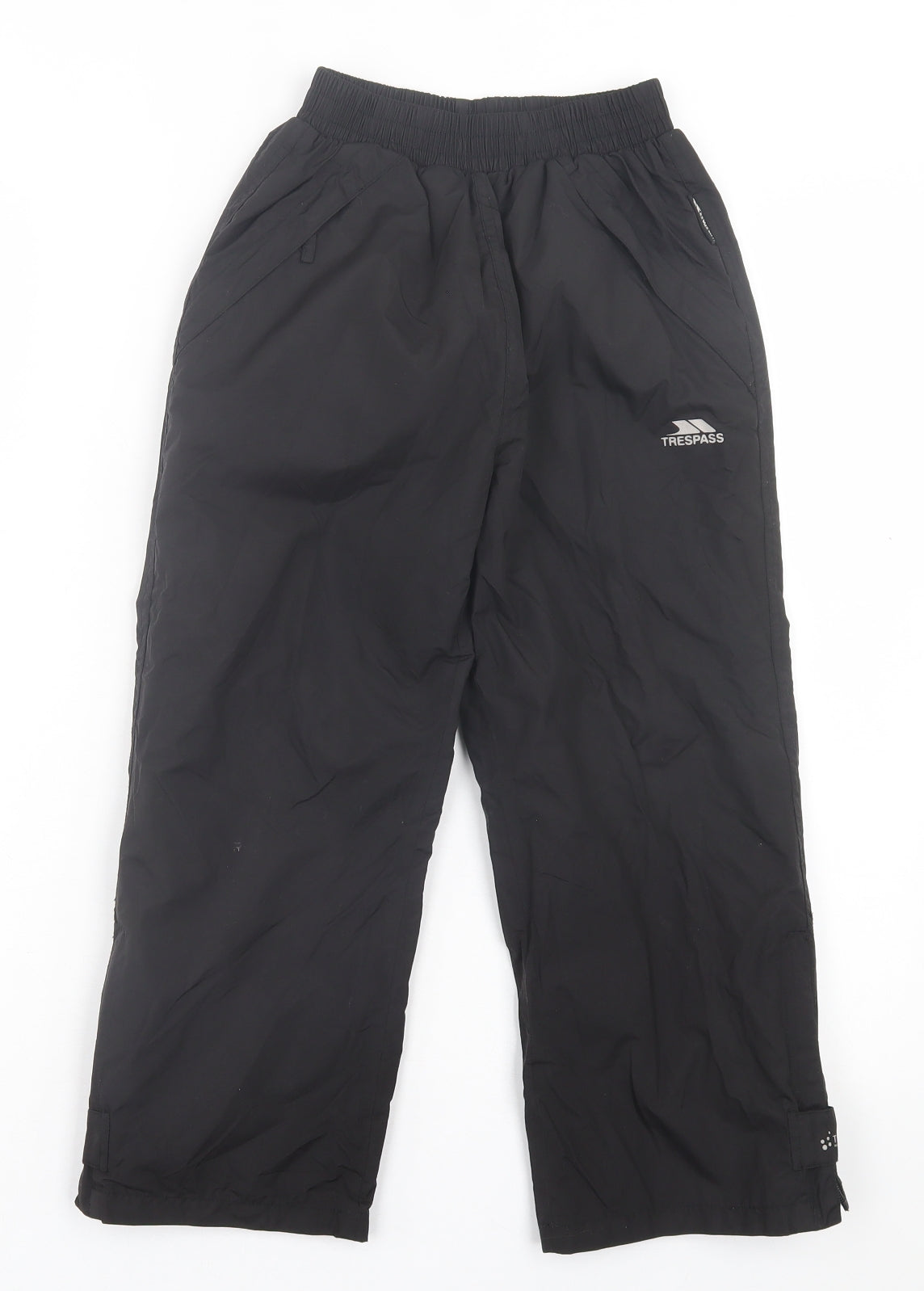 Trespass Boys Black Polyamide Rain Trousers Trousers Size 5-6 Years Regular Pullover