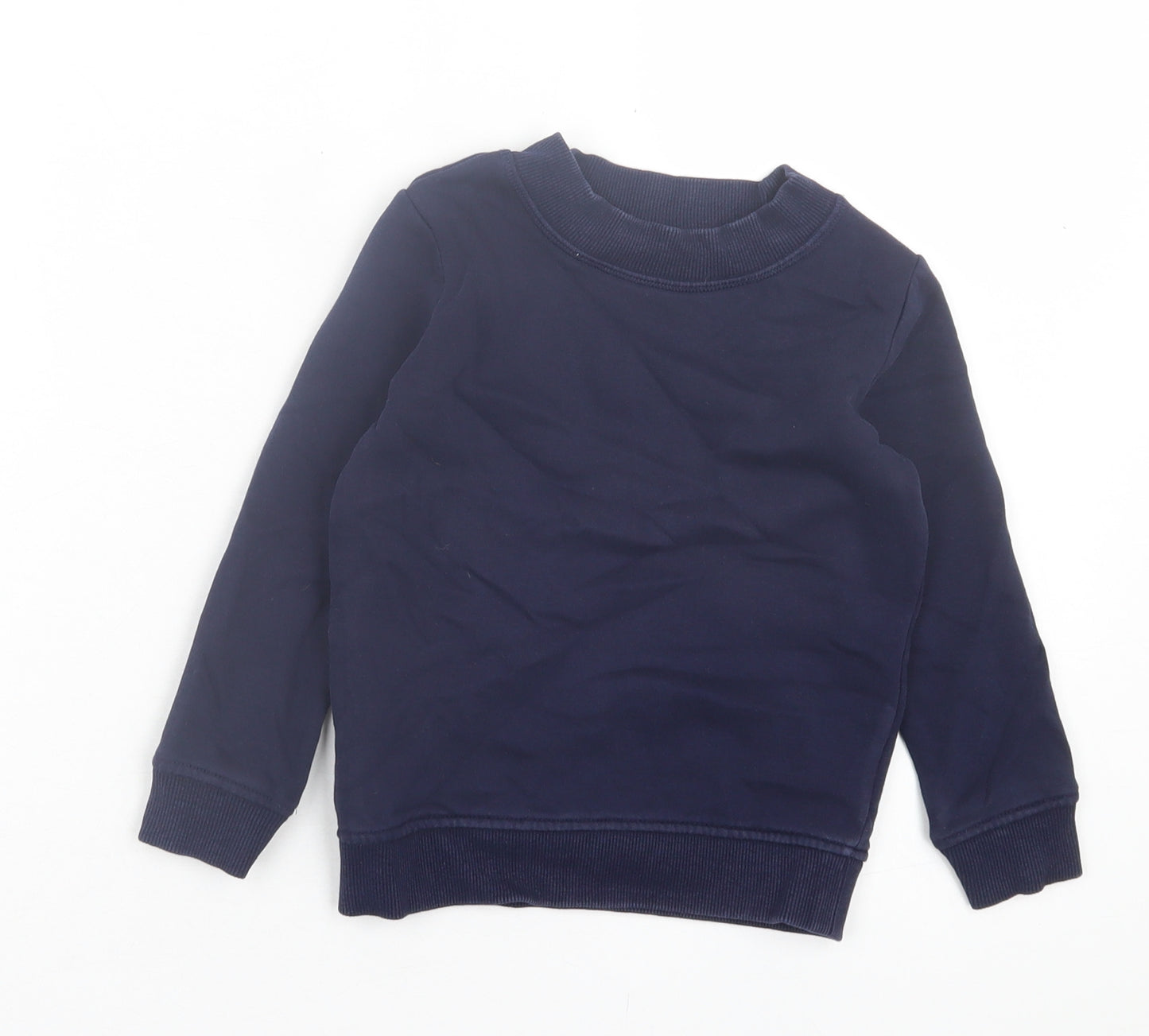 George Boys Blue Cotton Pullover Sweatshirt Size 2-3 Years Pullover