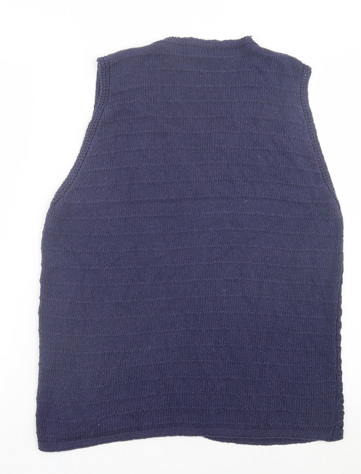 cotswold Womens Blue V-Neck Cotton Cardigan Jumper Size 16