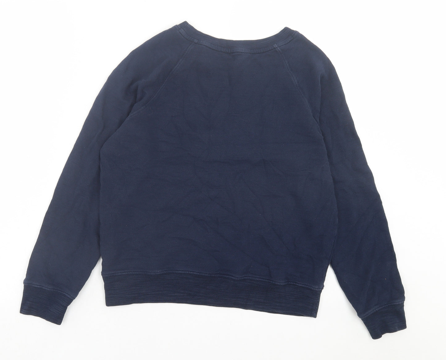 Marks and Spencer Womens Blue Cotton Pullover Sweatshirt Size 12 Pullover