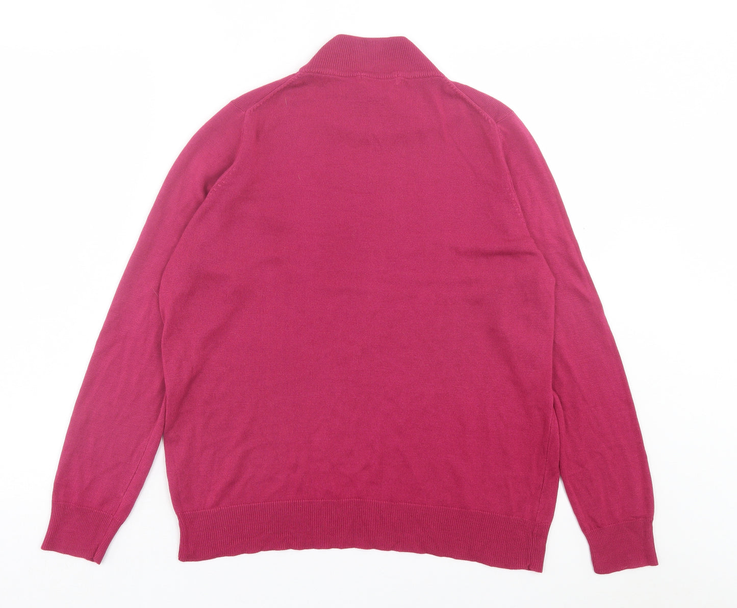 Marks and Spencer Womens Purple High Neck Acrylic Pullover Jumper Size 18