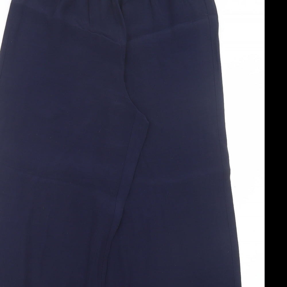 Roman Womens Blue Viscose Trousers Size 16 L30 in Regular