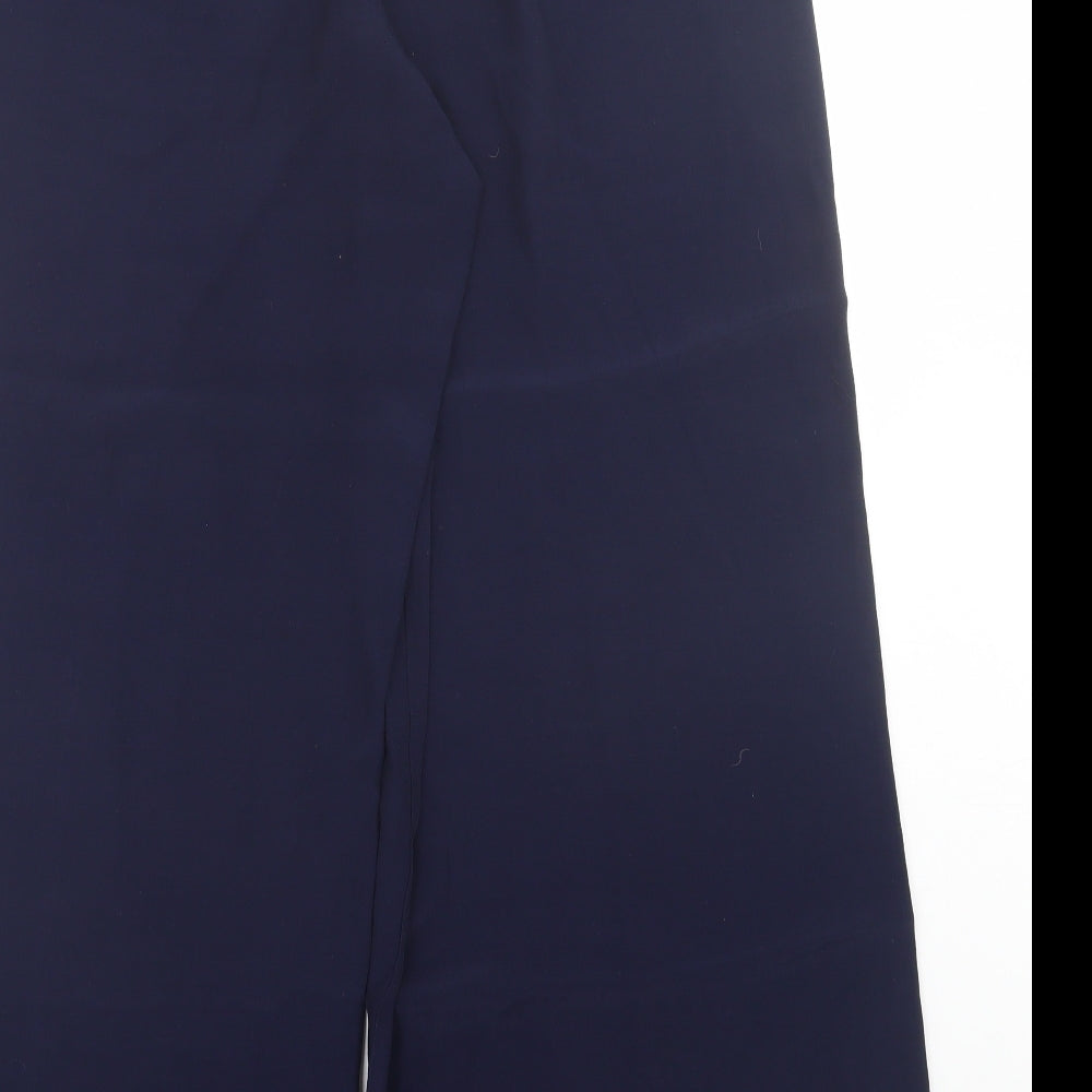 Roman Womens Blue Viscose Trousers Size 16 L30 in Regular