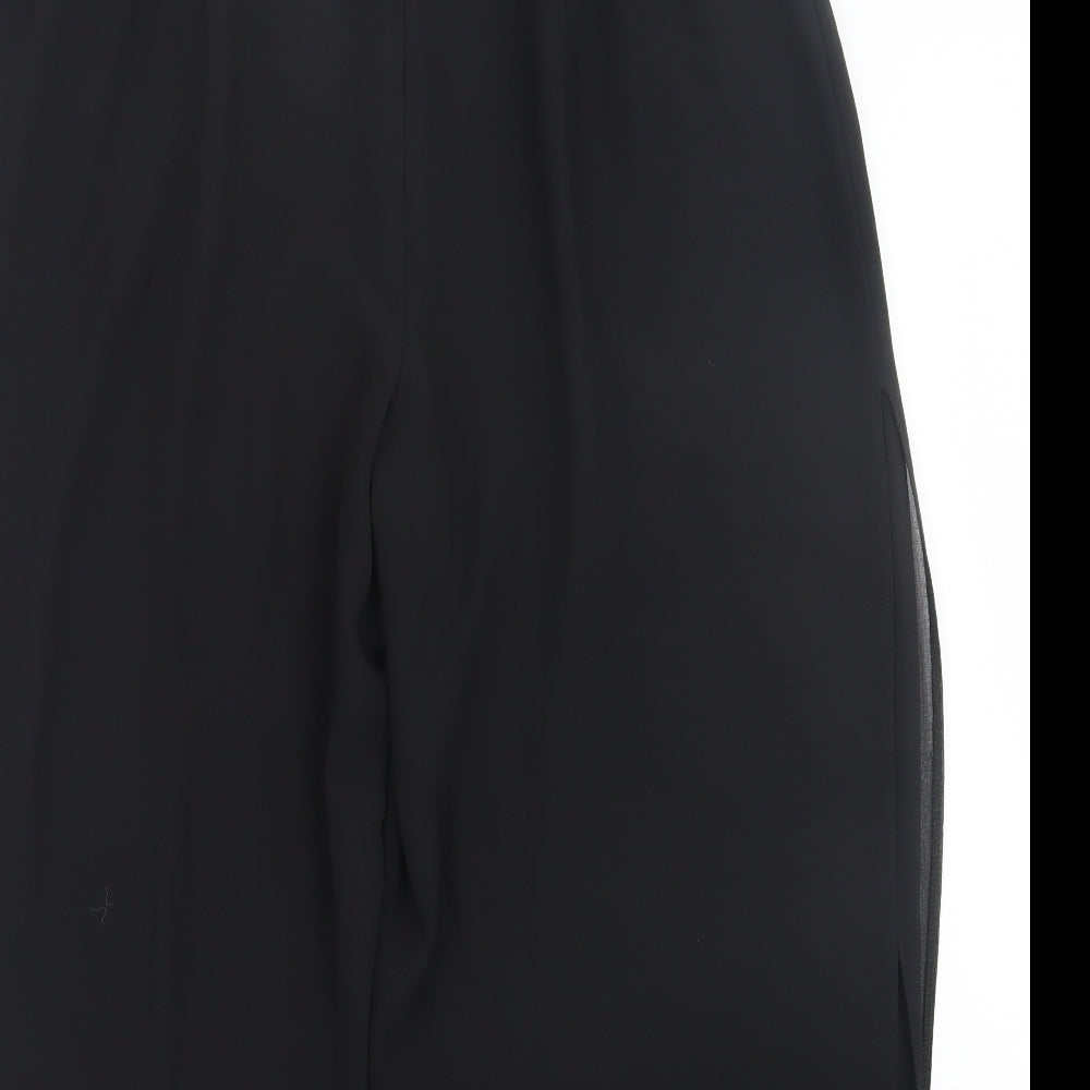 Roman Womens Black Polyester Trousers Size 22 L30 in Regular Button