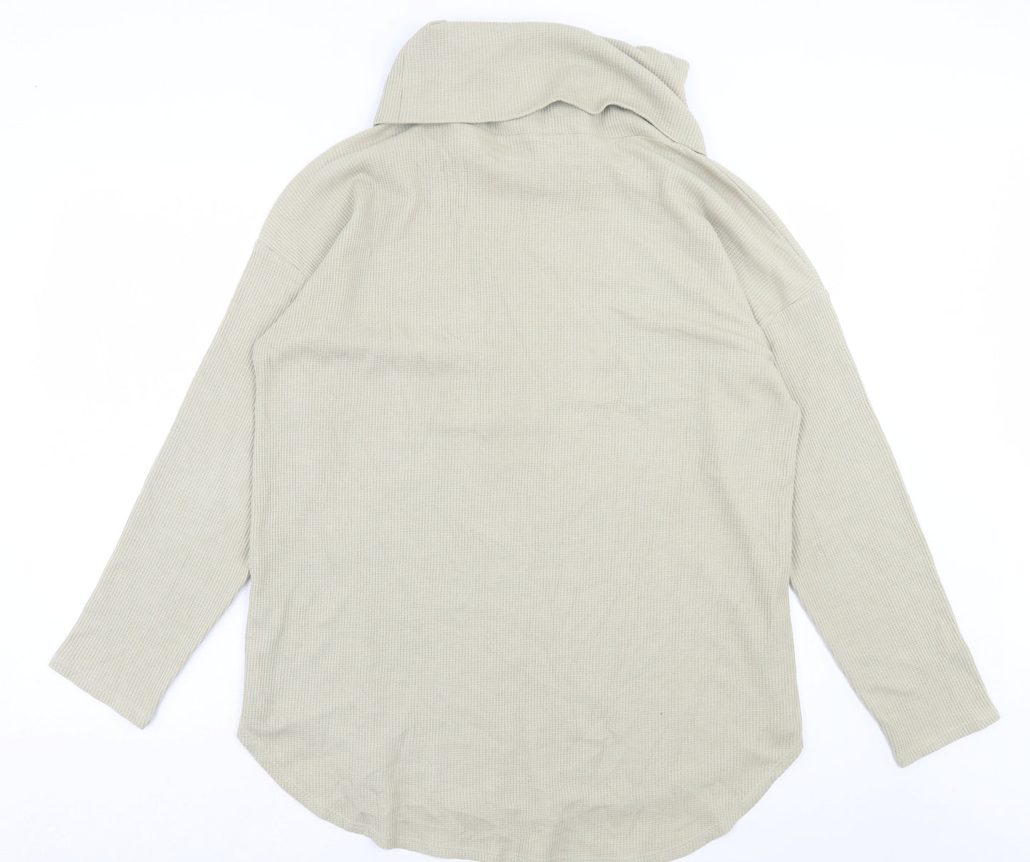 George Womens Beige Roll Neck Cotton Pullover Jumper Size L