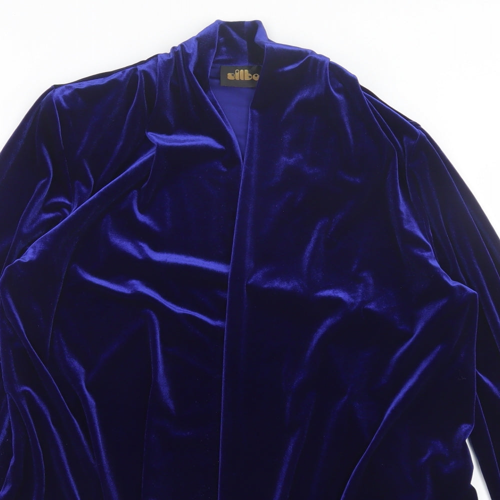 allbor Womens Blue Jacket Size 10