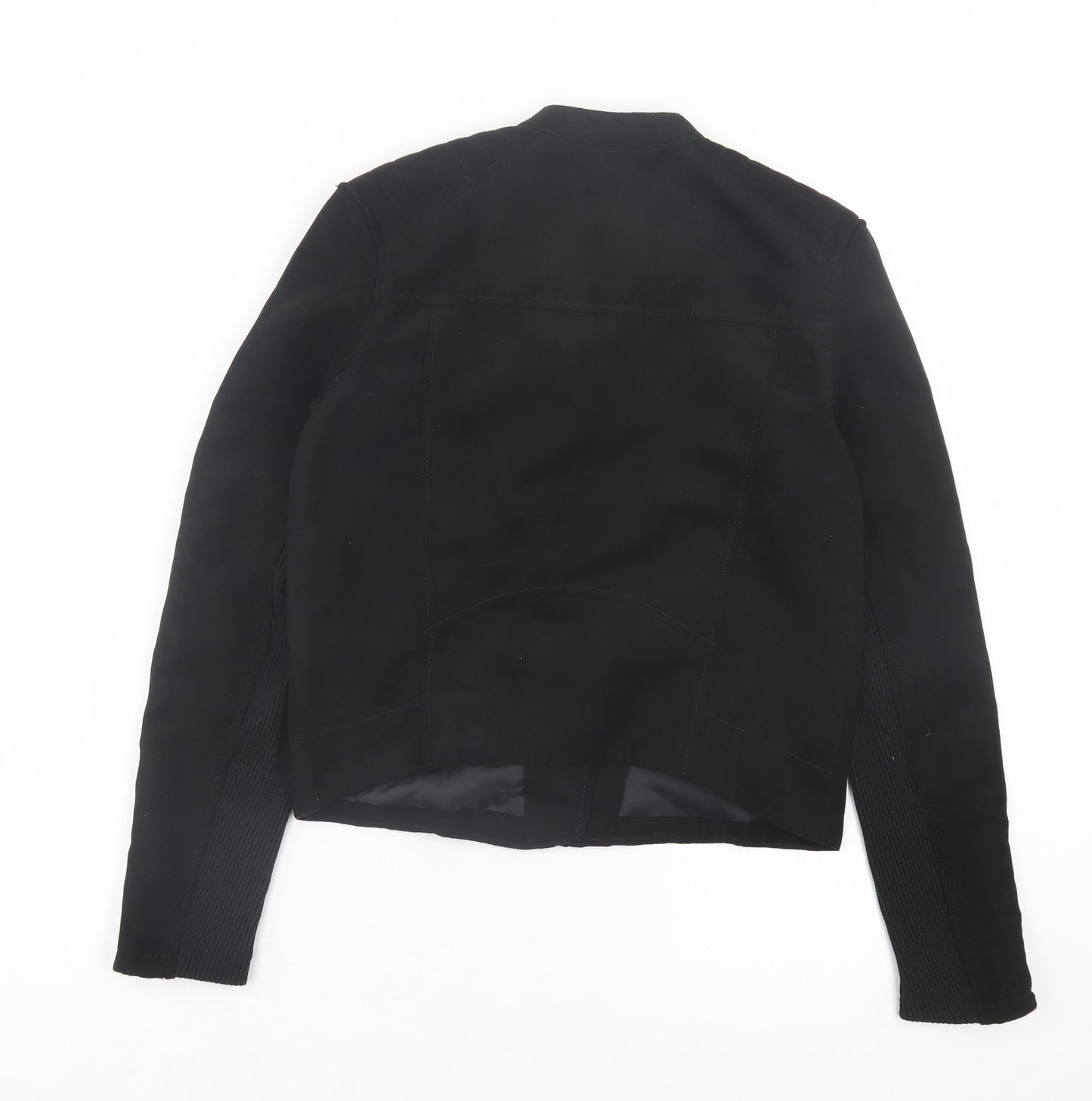 H&M Womens Black Jacket Size 8 Zip