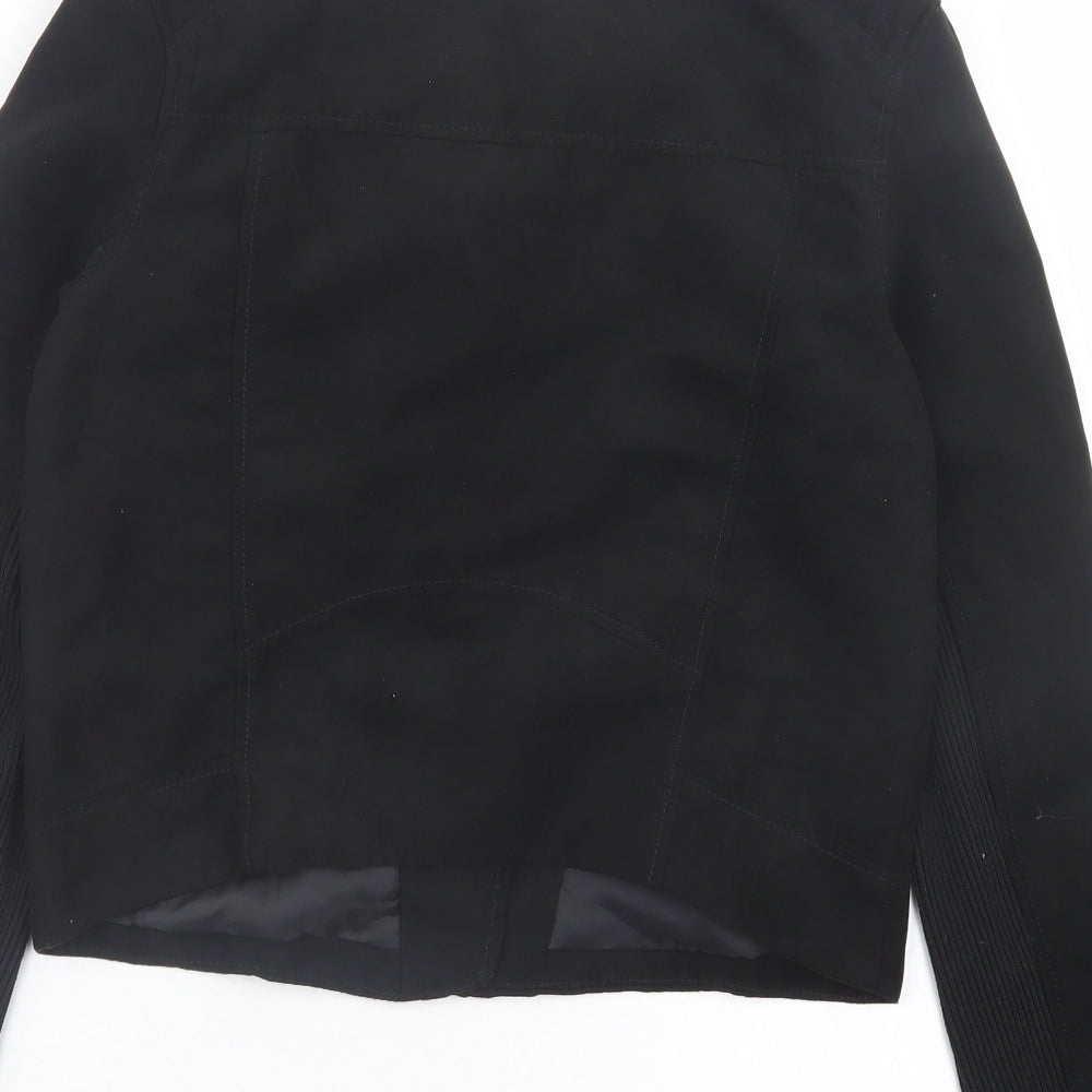 H&M Womens Black Jacket Size 8 Zip