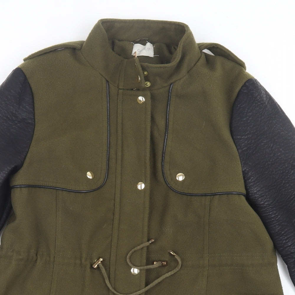 George Womens Green Jacket Size 14 Zip