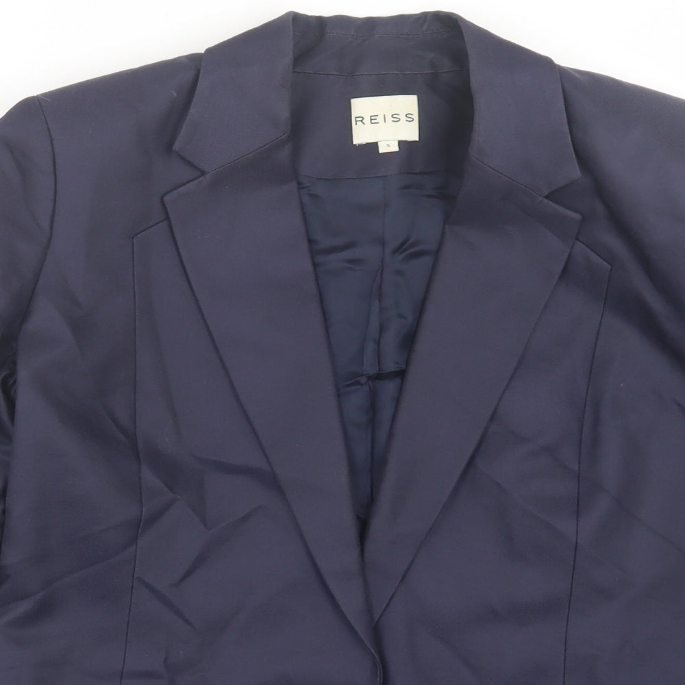 Reiss Womens Blue Jacket Size S Button