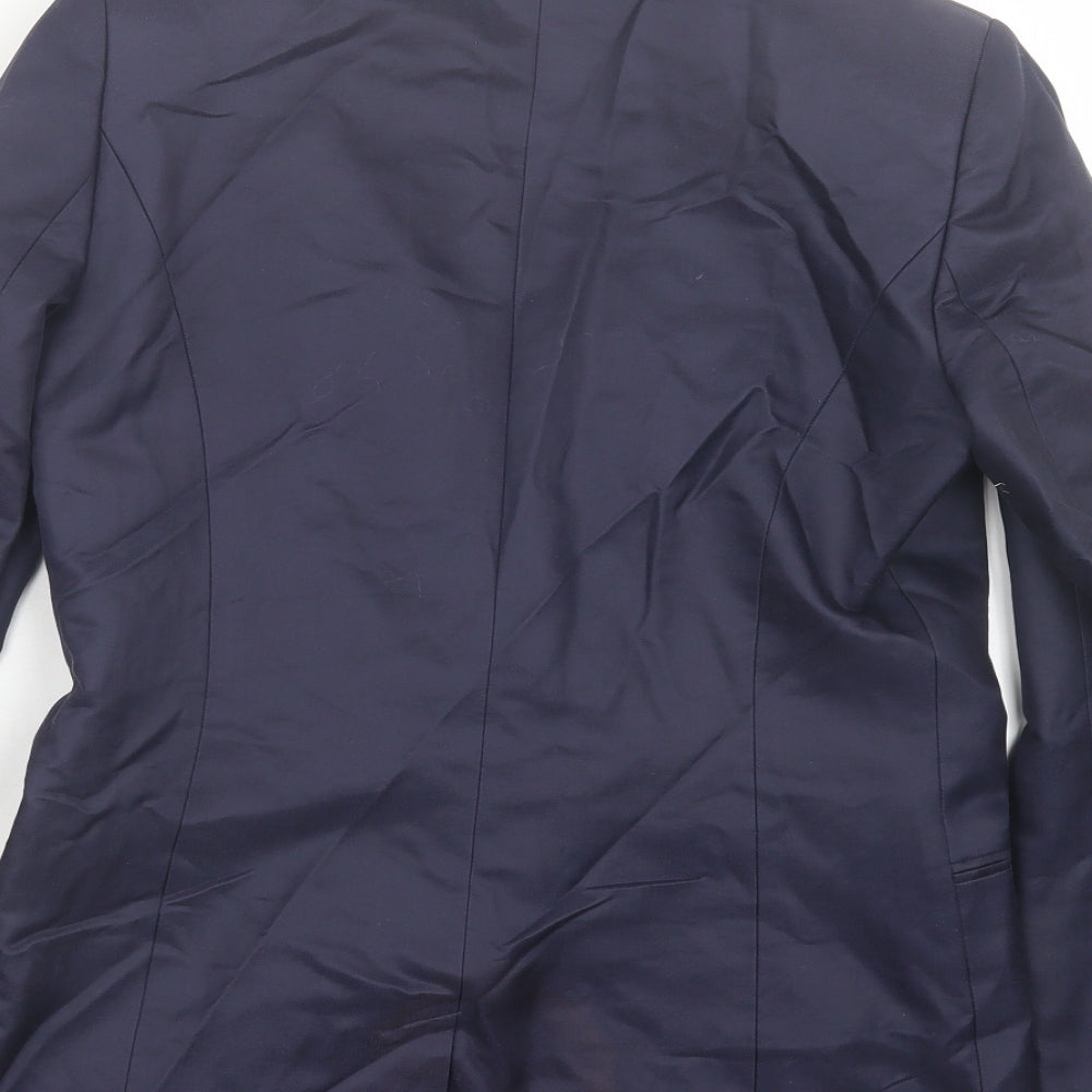 Reiss Womens Blue Jacket Size S Button