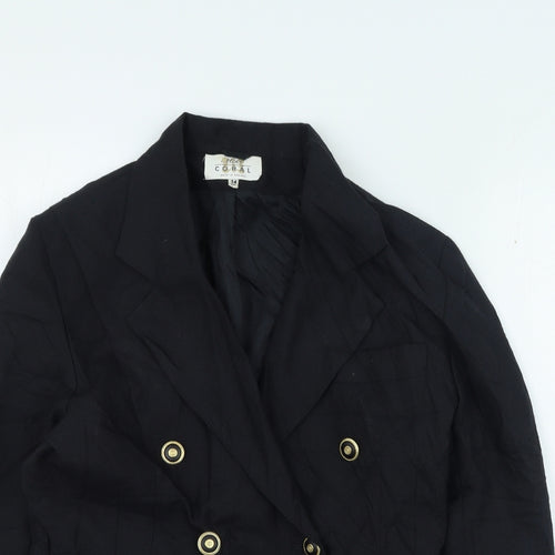 miss coral Womens Black Jacket Size 14