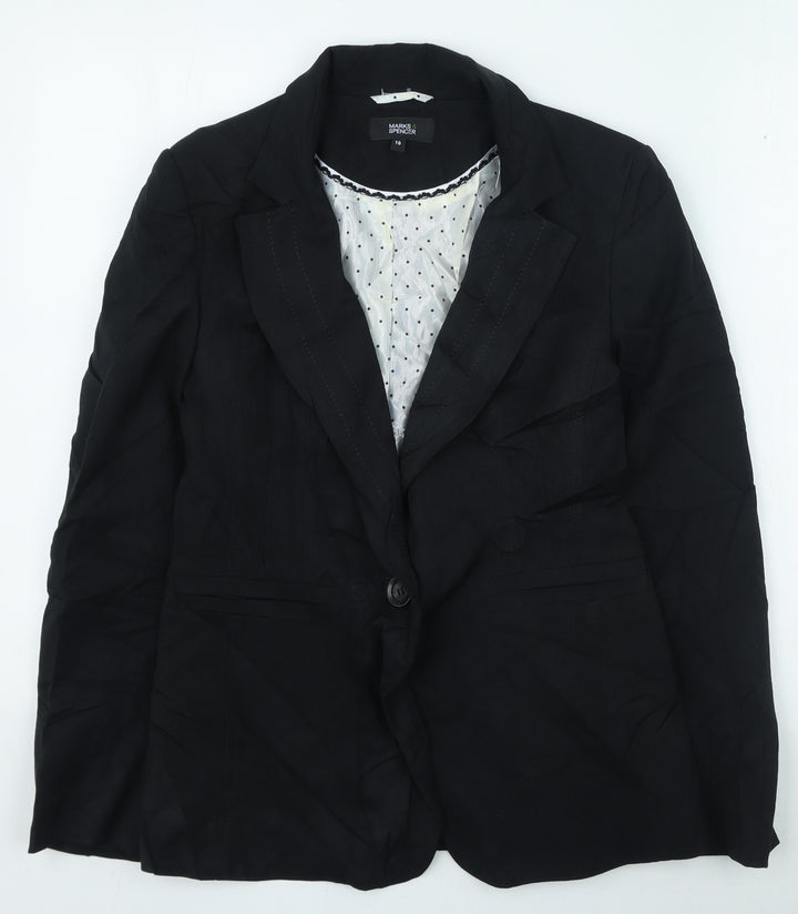 Marks & Spencer Womens Black Jacket Size 10