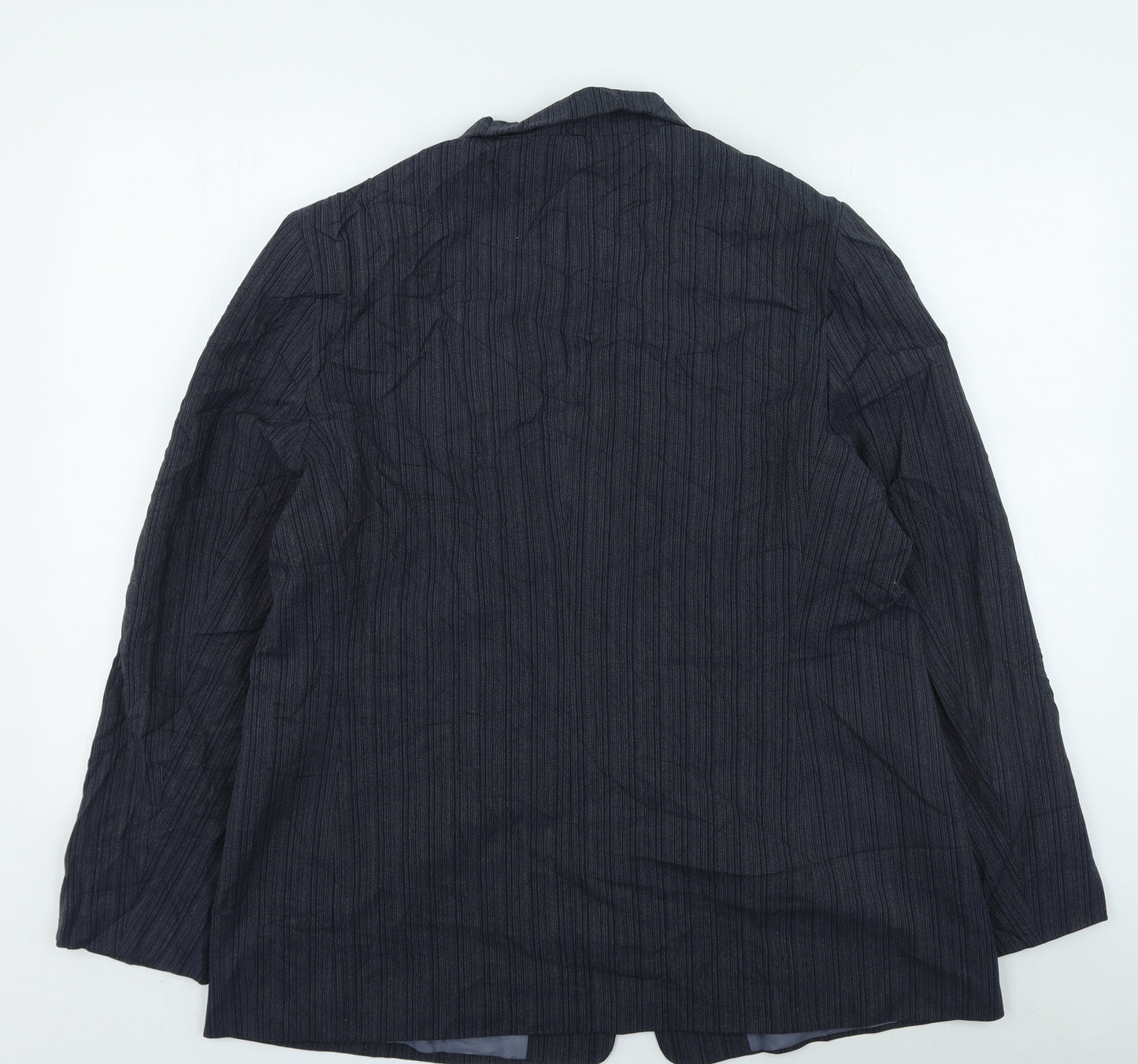 Marks and Spencer Womens Grey Striped Jacket Size 18