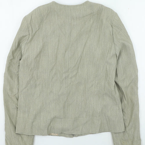 Bianca Womens Beige Jacket Size 12