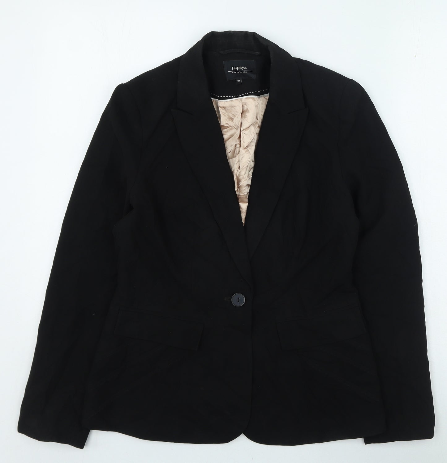 Papaya Womens Black Jacket Size 12