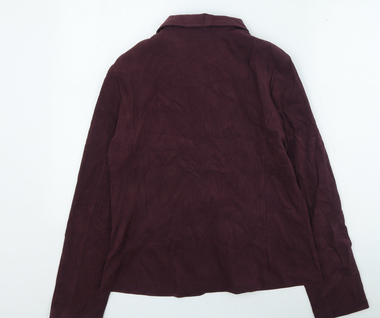 Sarah Hamilton Womens Purple Jacket Size 14