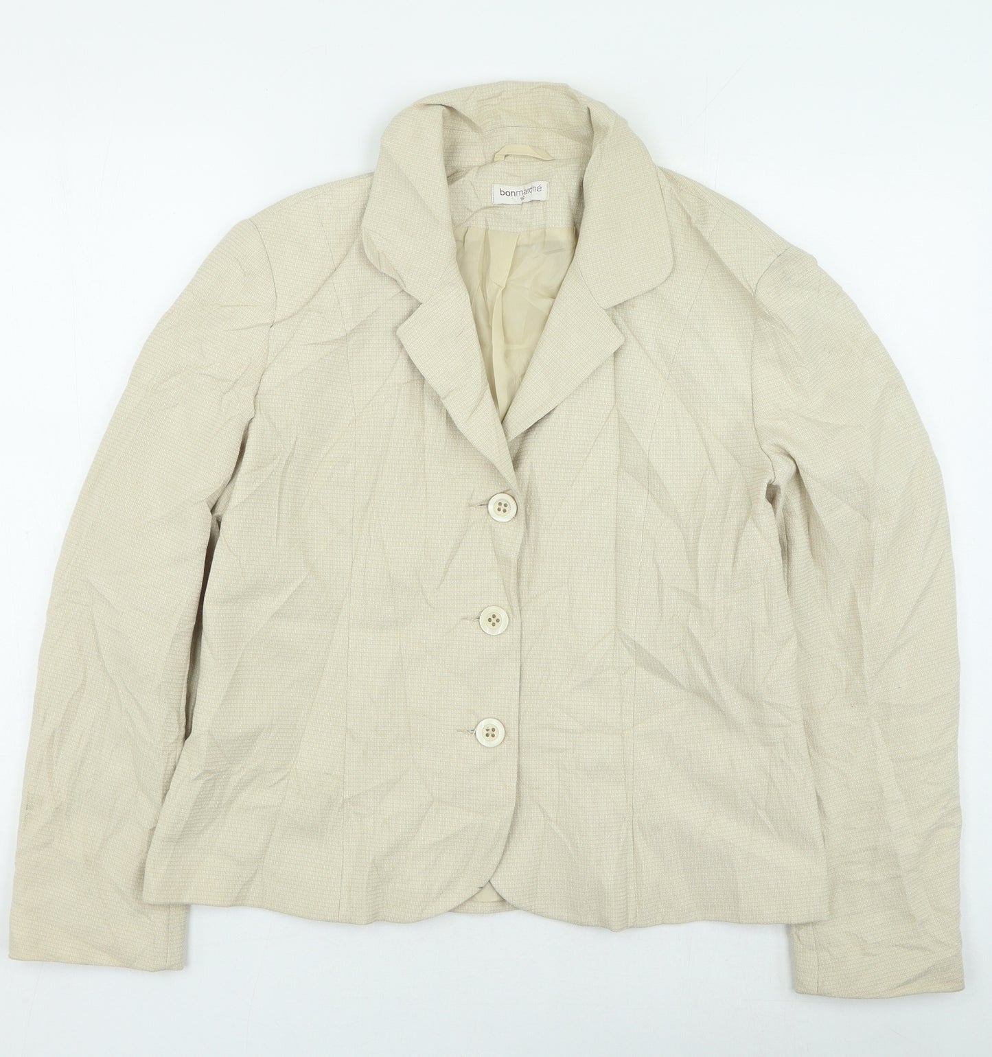 Bonmarché Womens Beige Jacket Size 16